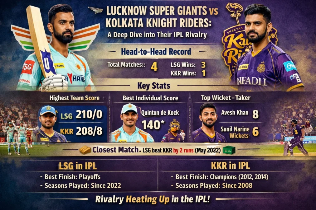 Lucknow Super Giants vs Kolkata Knight Riders Standings: A Deep Dive into Their IPL Rivalry Lucknow Super Giants vs Kolkata Knight Riders Standings